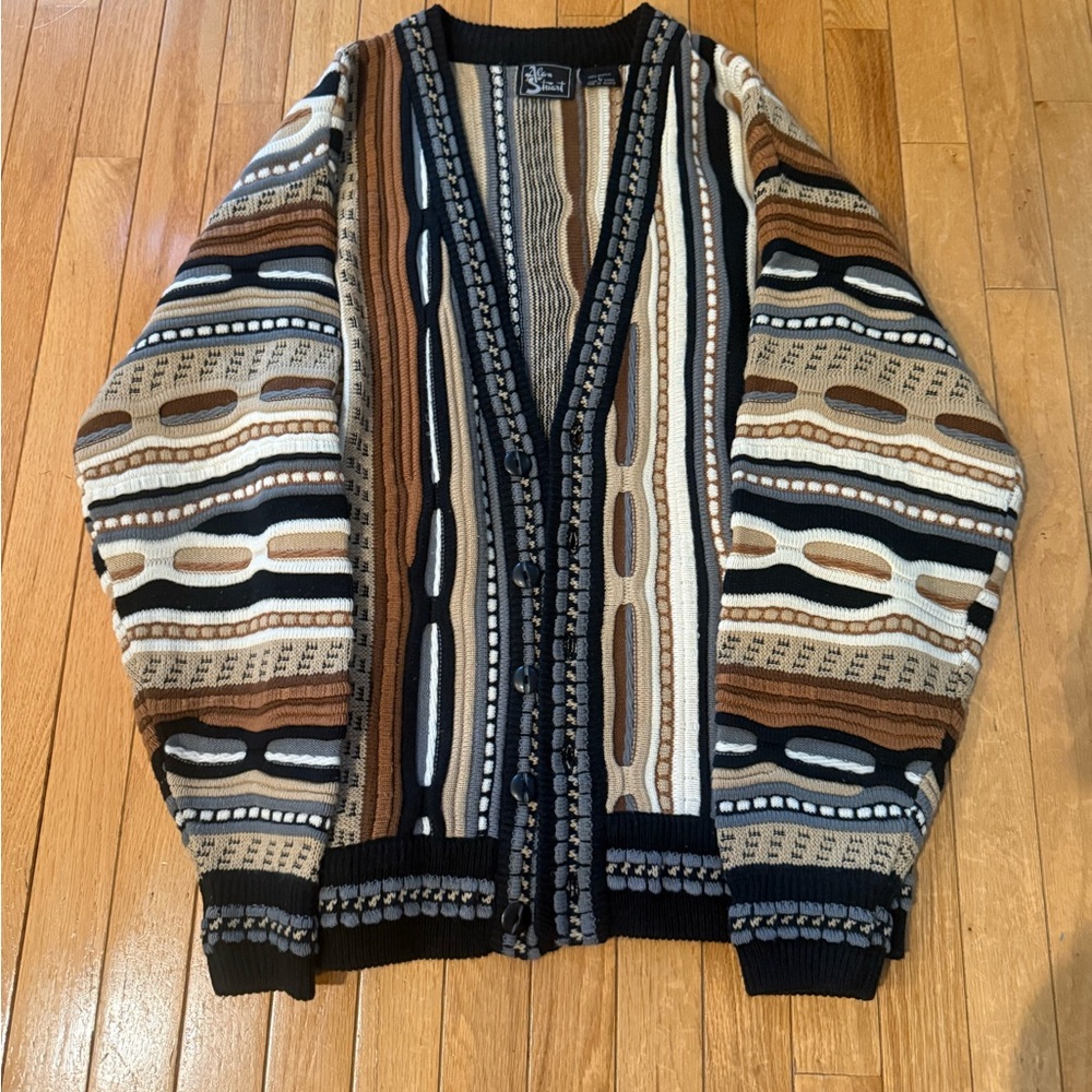 Vintage Style Multicolor Cardigan